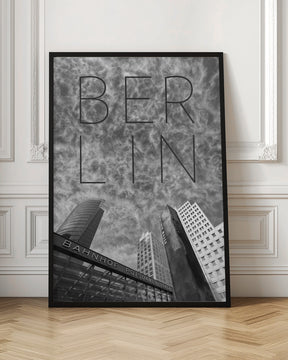 BERLIN Potsdamer Platz | Text &amp; Skyline Poster