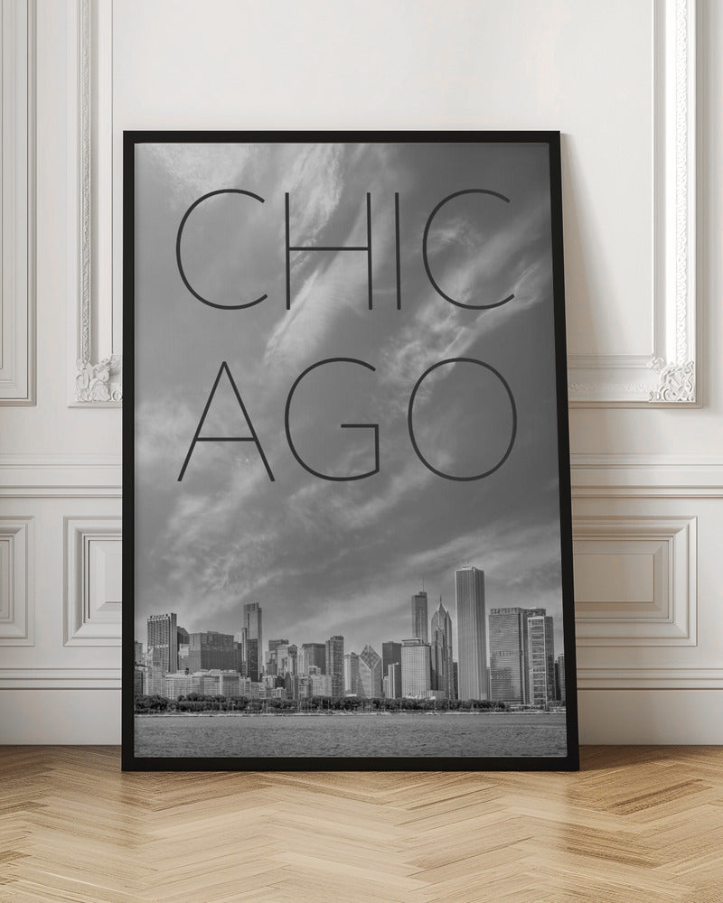 CHICAGO Skyline | Text Poster