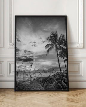 BONITA BEACH Evening mood | monochrome Poster