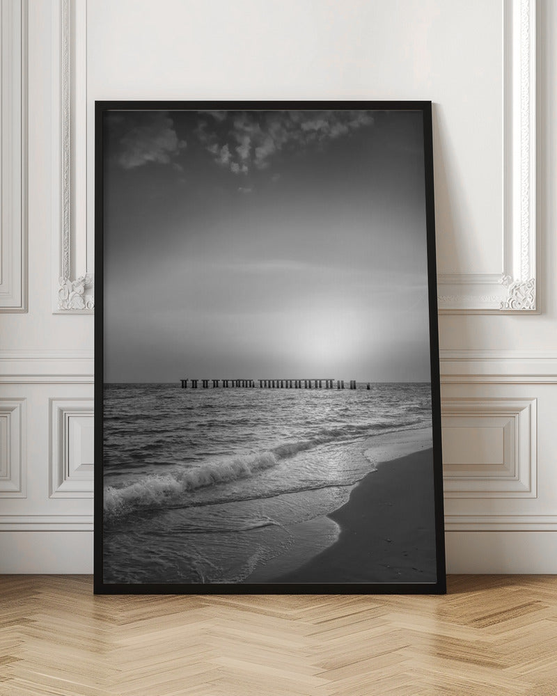 Gasparilla Island - Monochrome coastal impression Poster