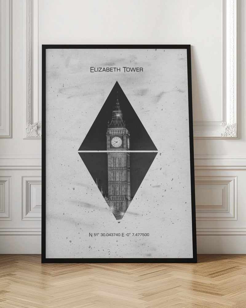 Coordinates LONDON Elizabeth Tower Poster