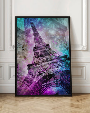 Pop Art Eiffel Tower Poster