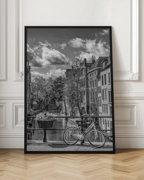 UTRECHT Oudegracht with view in southern direction | Monochrome Poster