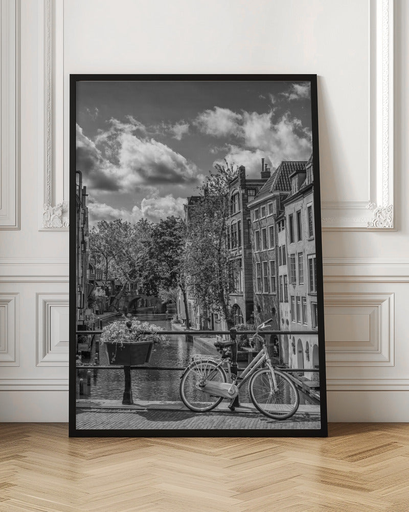 UTRECHT Oudegracht with view in southern direction | Monochrome Poster