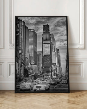 NEW YORK CITY Times Square - Monochrome Poster