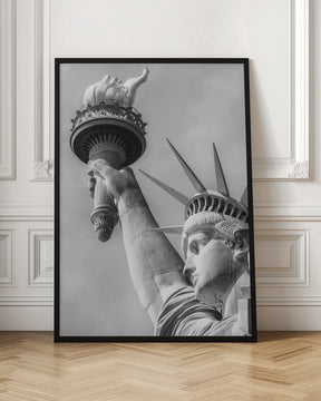 NEW YORK CITY Monochrome Statue of Liberty Poster