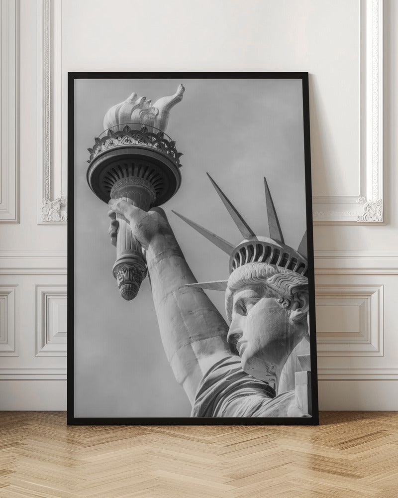 NEW YORK CITY Monochrome Statue of Liberty Poster