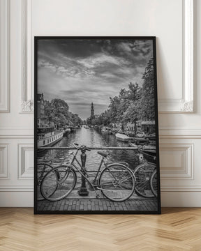 Typical Amsterdam - Monochrome Poster