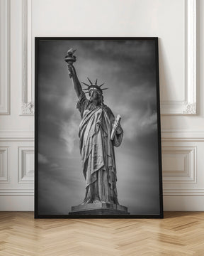 NEW YORK CITY Monochrome Statue of Liberty Poster