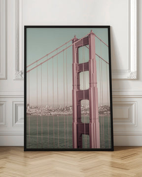 SAN FRANCISCO Golden Gate Bridge | urban vintage style Poster