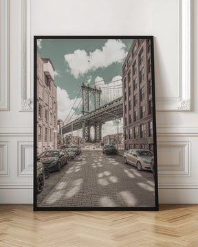 NEW YORK CITY Manhattan Bridge | urban vintage style Poster