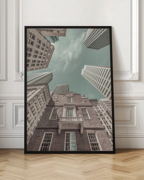 BOSTON Old State House | urban vintage style Poster