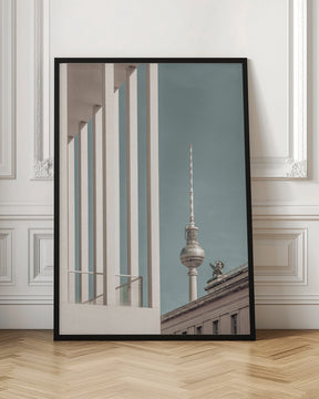 BERLIN Television Tower &amp; Museum Island | urban vintage style Poster