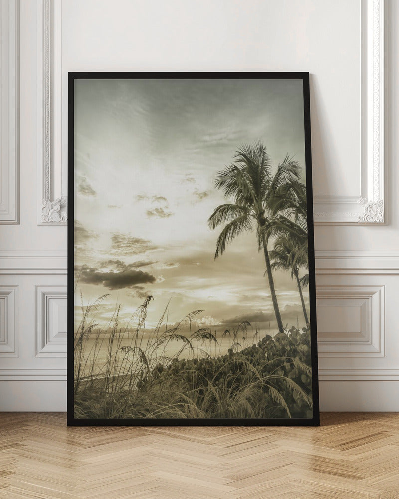 BONITA BEACH Vintage Sunset Poster