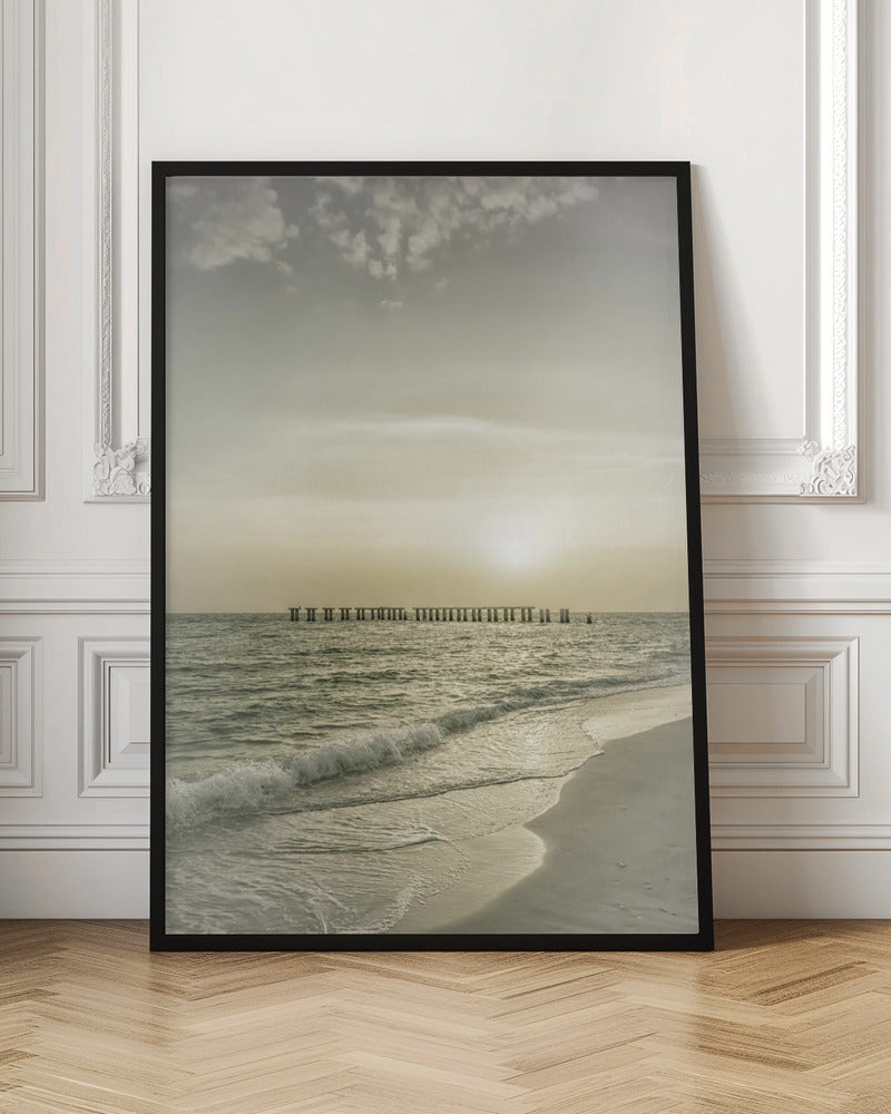 Vintage Gasparilla Island Sunset Poster