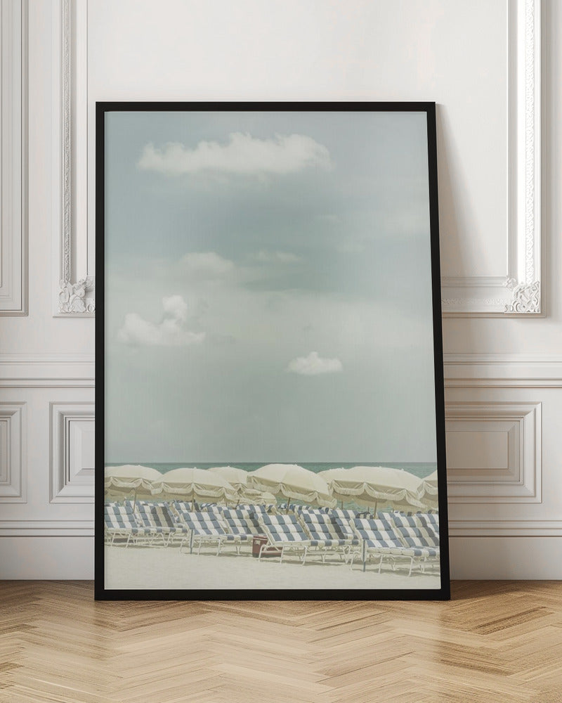 Vintage beach scene Poster