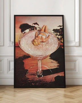 Glitter Pink Margarita Poster