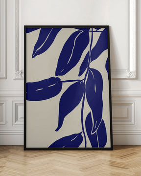 Blue Leafs Poster