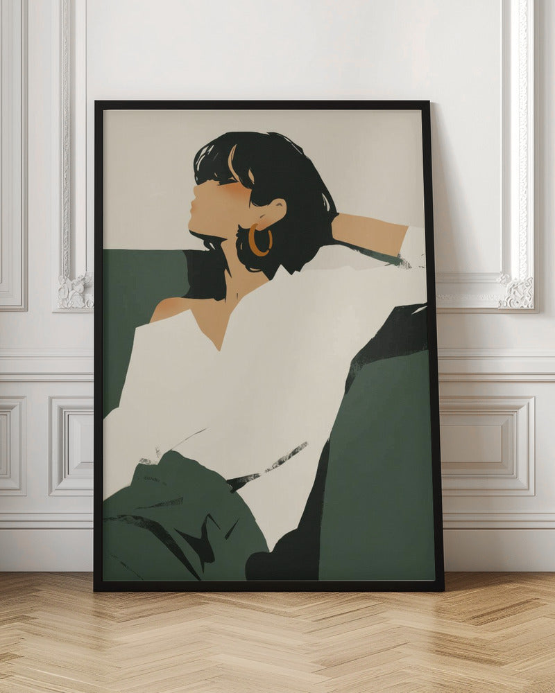 Relaxing woman Poster