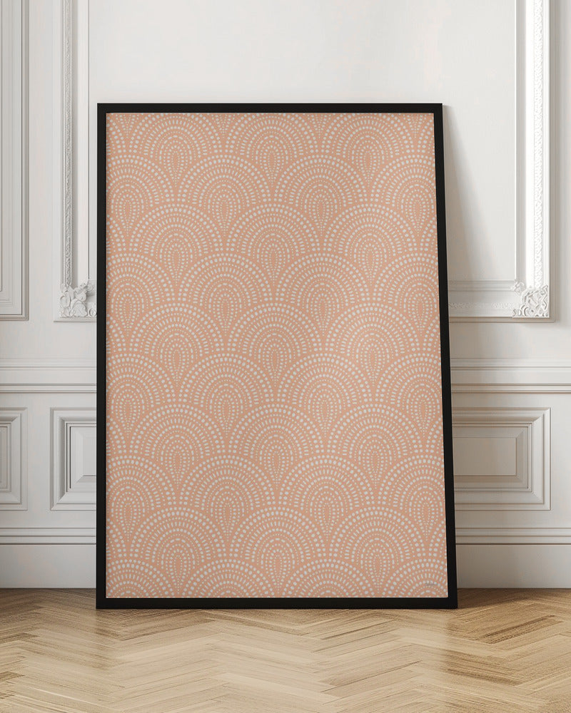 Dotty Peach Fuzz Poster