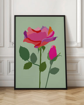 Popart Rose I Poster