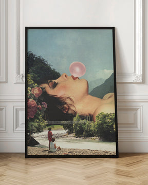 Bubble Gum Girl Poster