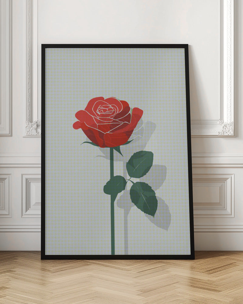 Rose In Raster Poster