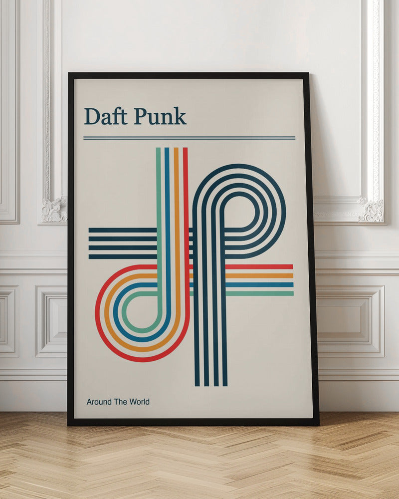 Daft Punk Retro Poster Poster