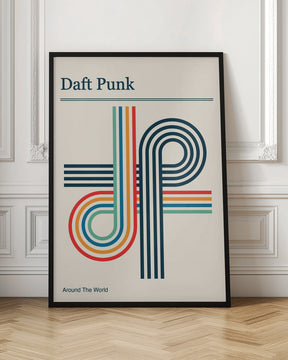 Daft Punk Retro Poster Poster