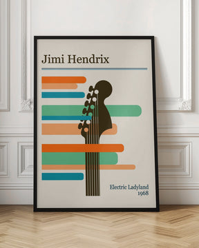 Jimi Hendrix Retro Poster