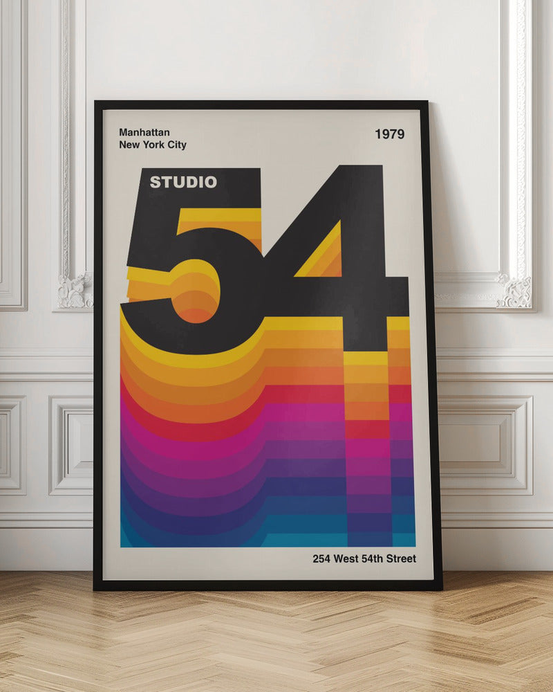 Studio 54 Retro Design Poster