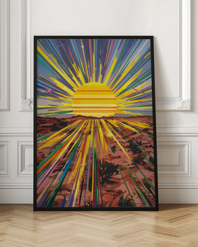 Sunrise In the Desert Poster