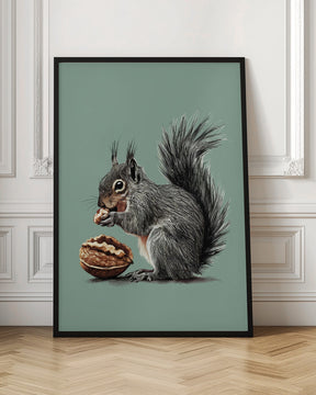 The Squirrel and the Walnut Poster