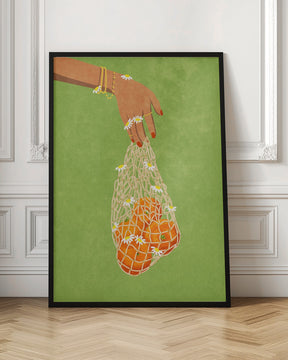 Fresh Oranges Poster