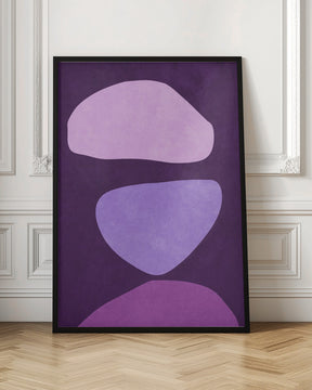 Abstract Forms Violet Poster