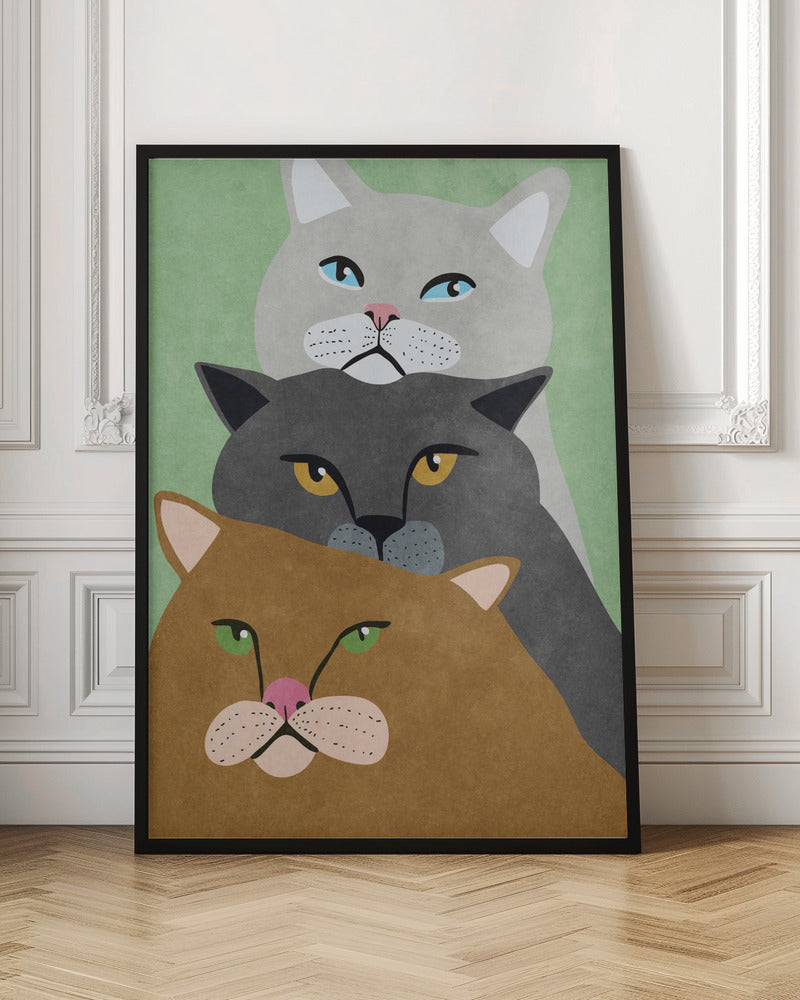 Cat Trio Poster