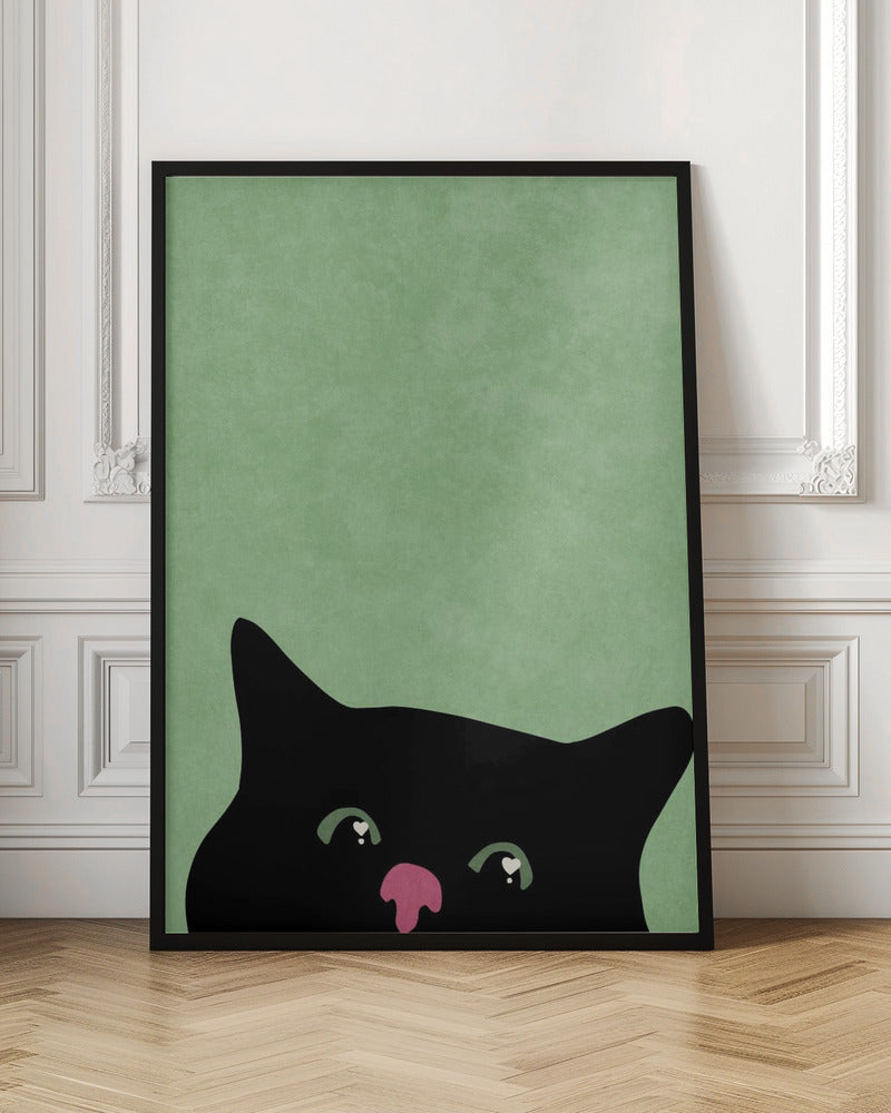 Curious cat Poster