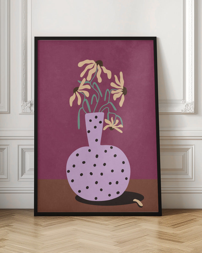 Flowers in Vase Poster