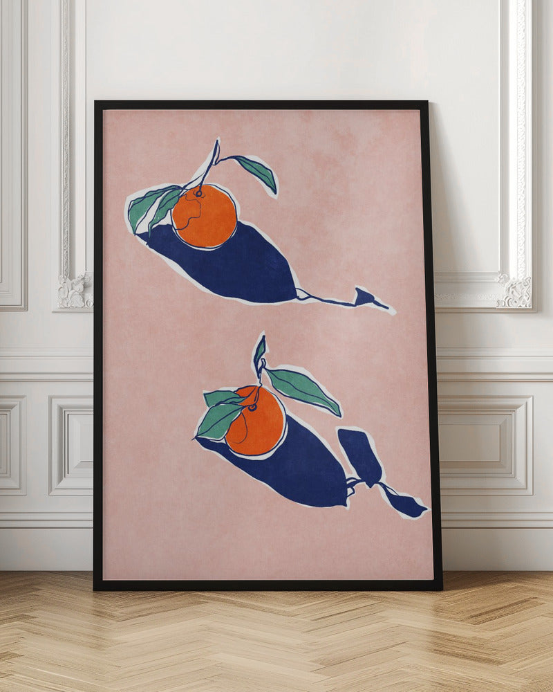 Abstract Oranges Poster