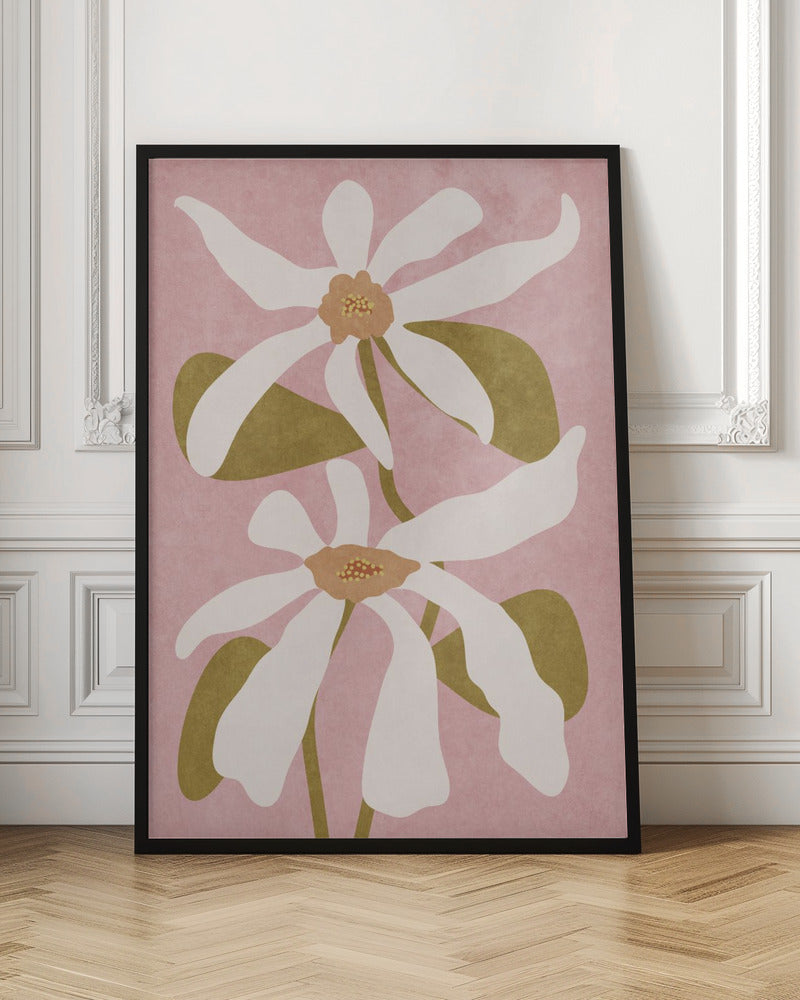 Abstract Flowers I Poster