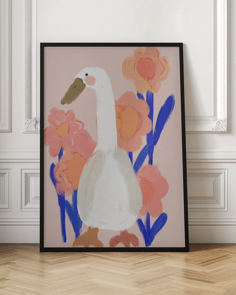 Goose At Spring Poster