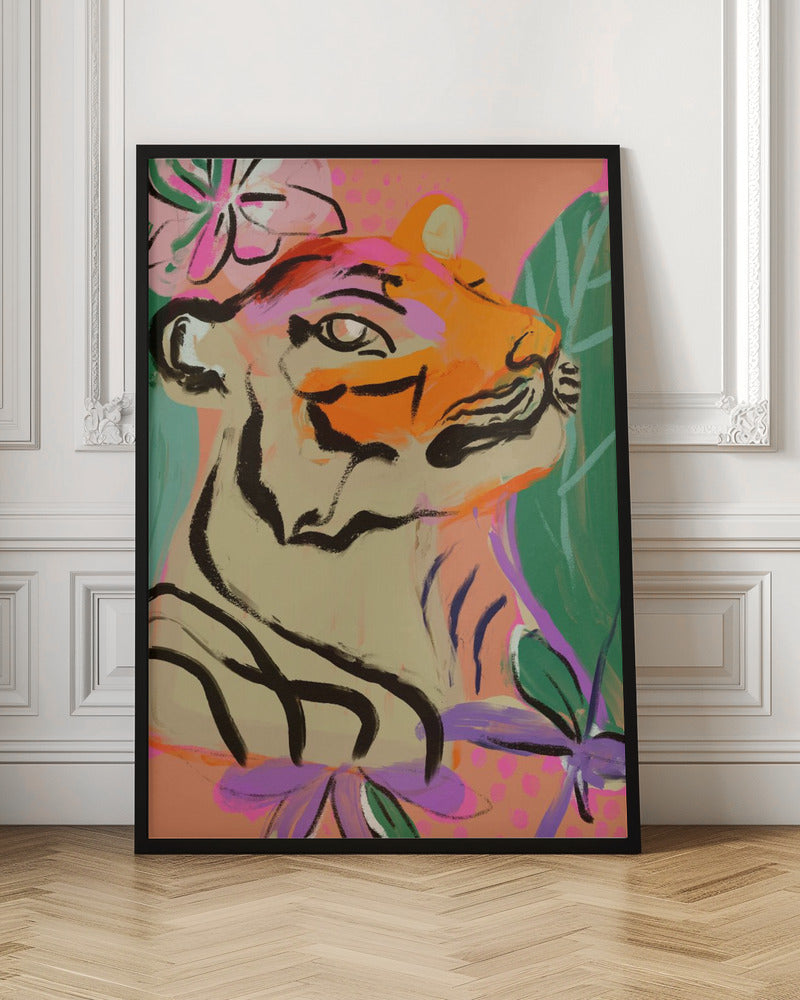 Tiger In Jungle Poster