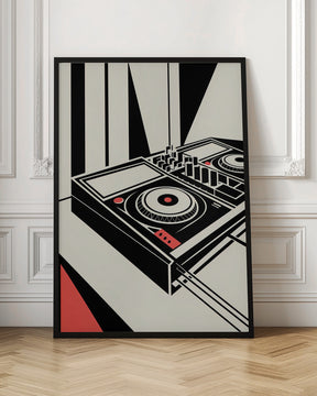 DJ Mixer - Bauhaus Style Poster