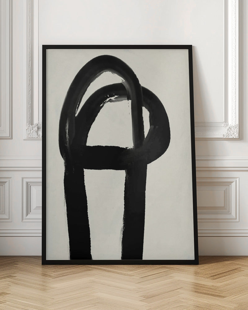 Black strokes No2 Poster