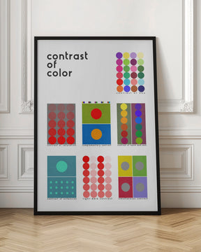 Contrast of color Poster