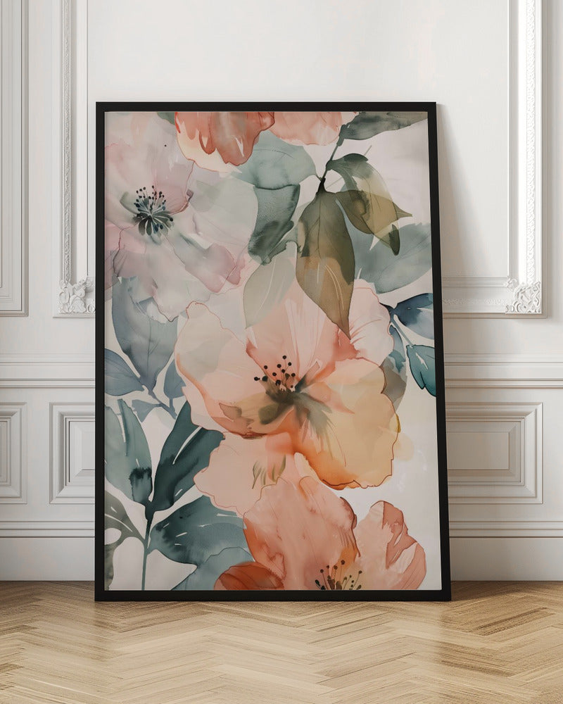 Watercolor Floral No. 3 Poster