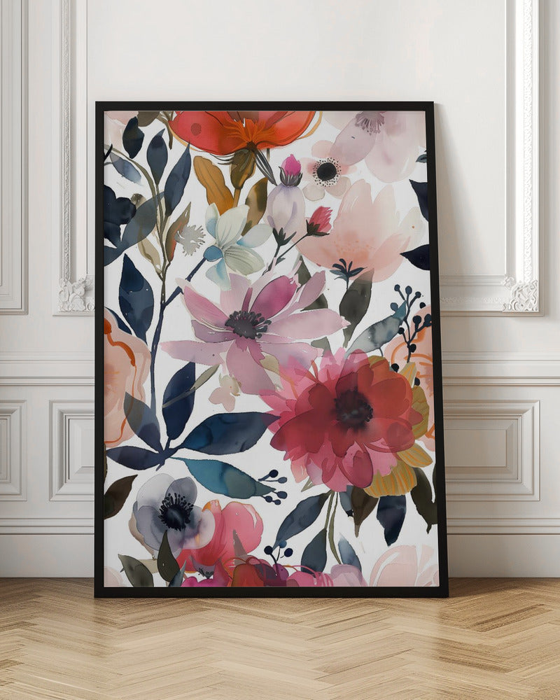 Watercolor Floral No. 5 Poster