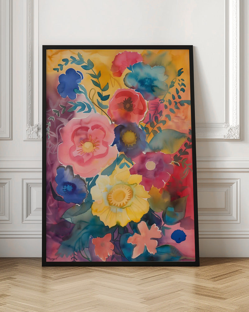 Watercolor Floral No. 6 Poster