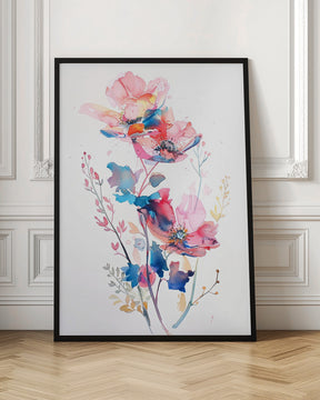 Watercolor Floral No. 8 Poster