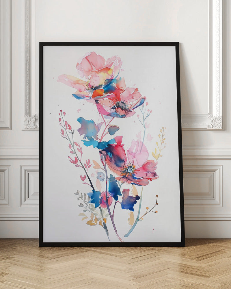 Watercolor Floral No. 8 Poster